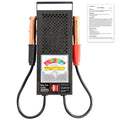 BatteryLoad 12 battery load tester with red and black clamp leads and its manual