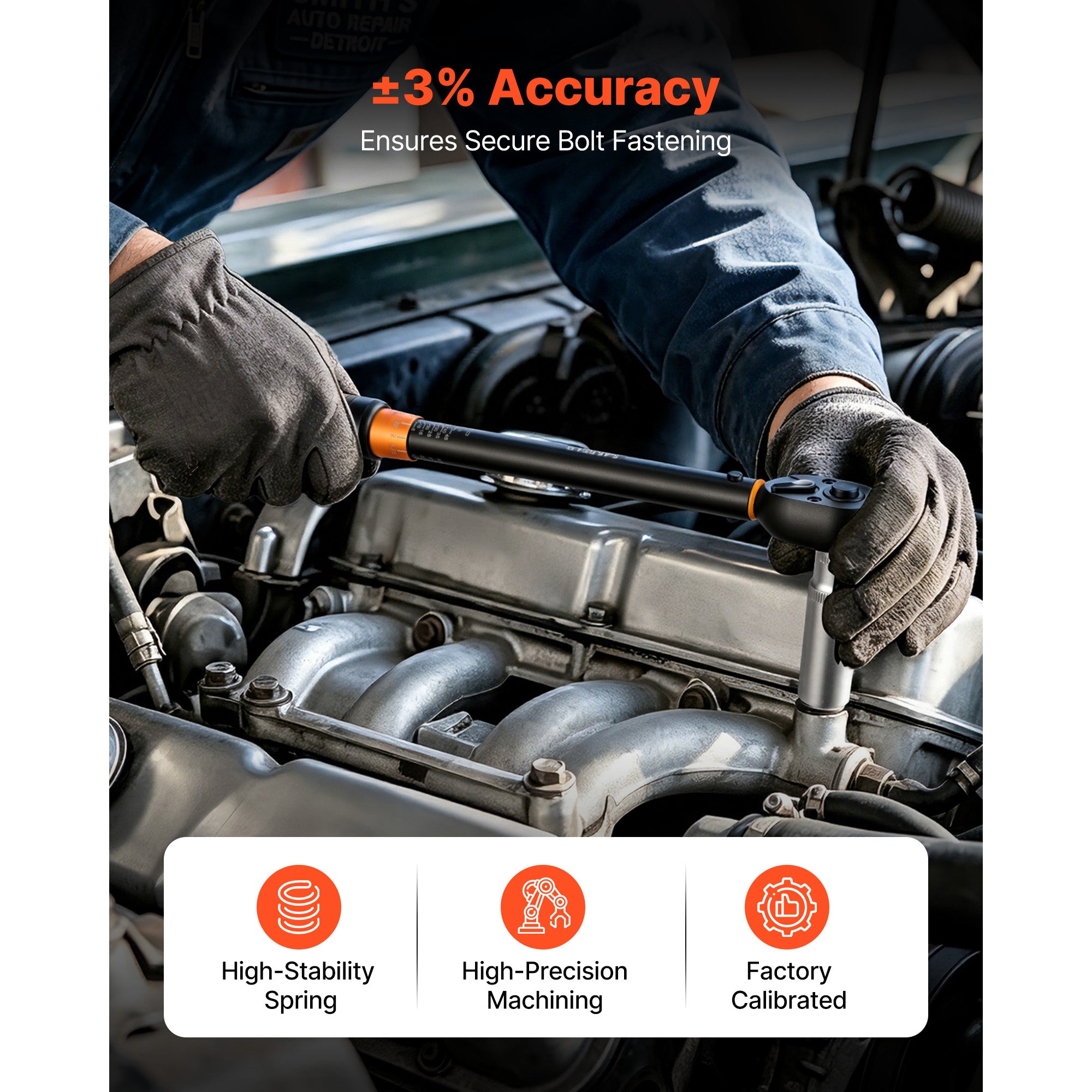 TorqueLock 45 — 3/8-Inch Click Torque Wrench