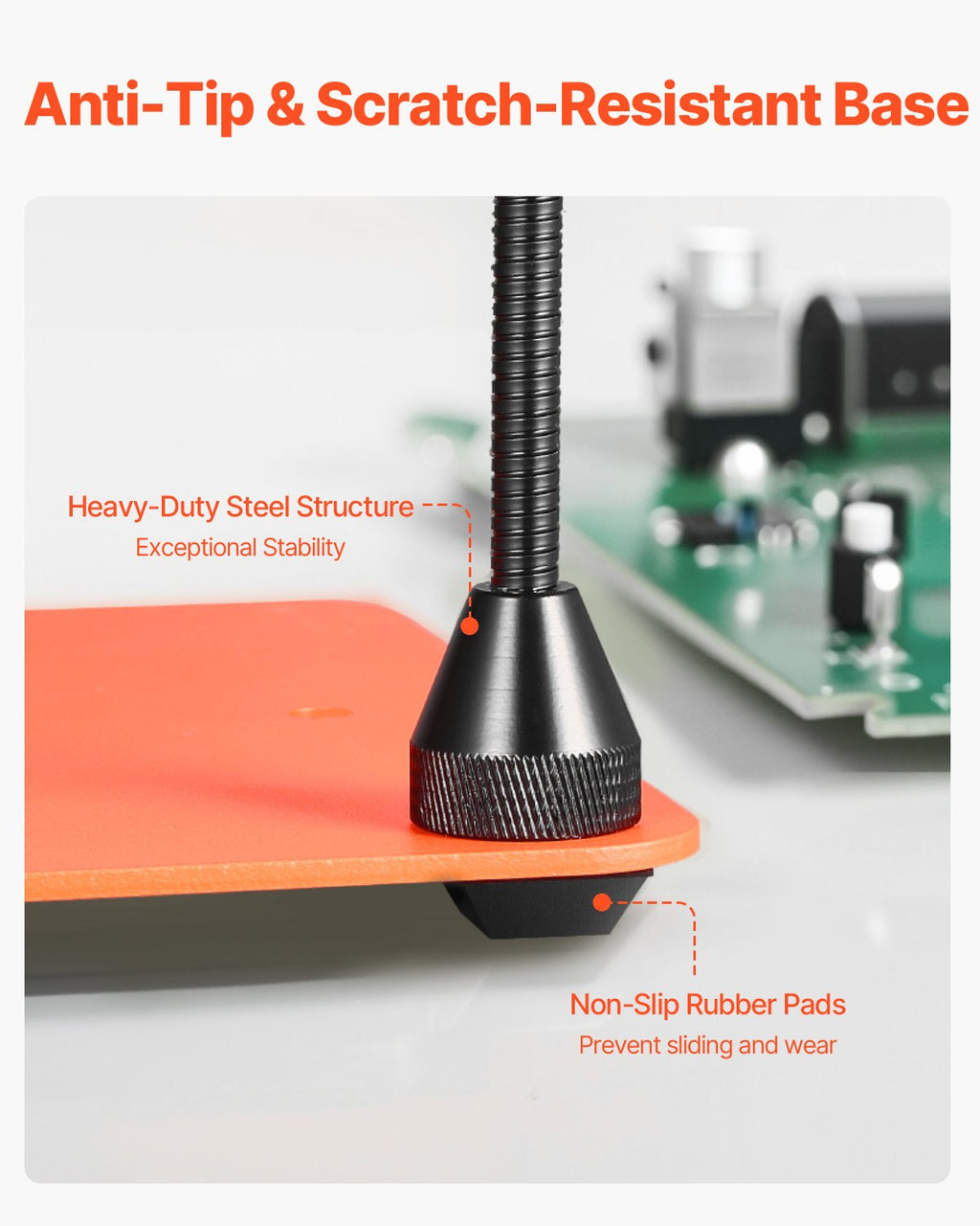 VEVOR helping hands station anti-tip base with non-slip rubber pads