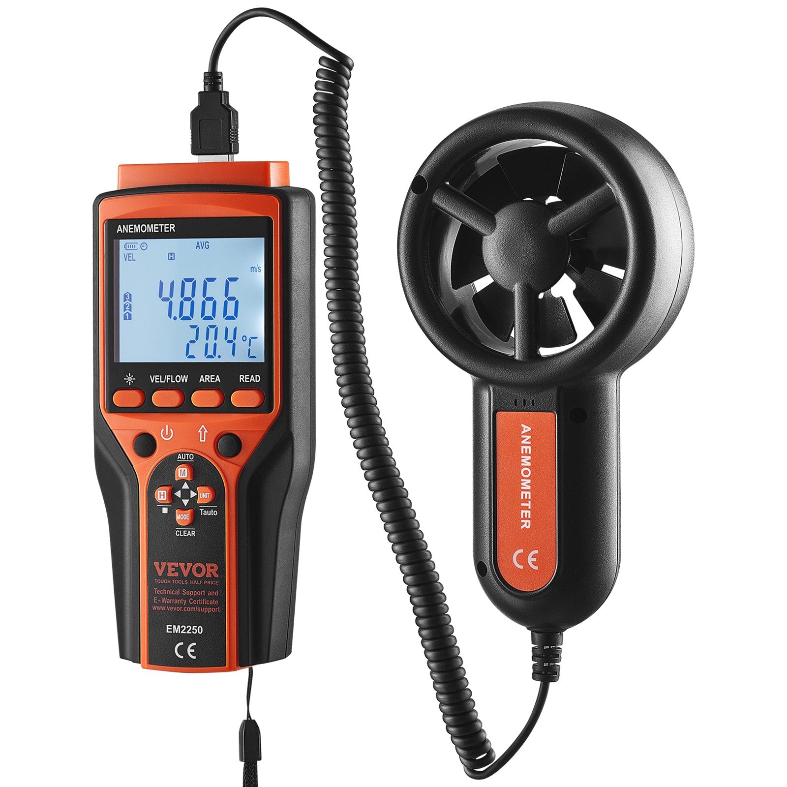 FieldWind 140 — Split Handheld Anemometer