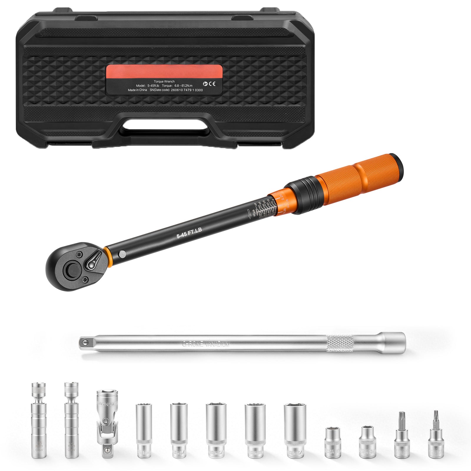 TorqueLock 45 — 3/8-Inch Click Torque Wrench