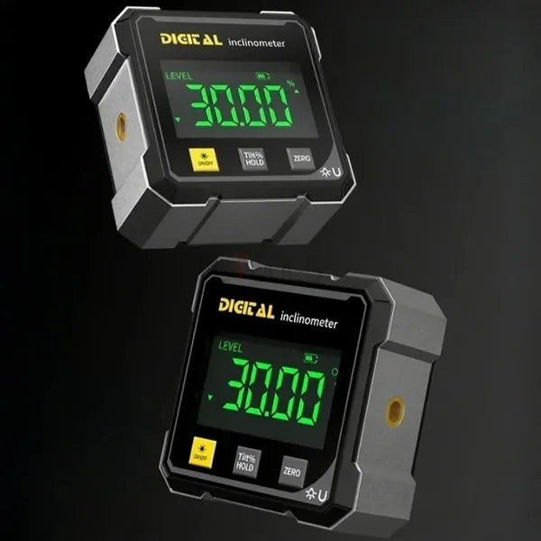 Two AngleSet angle finders shown at different orientations, both reading 30.00 degrees