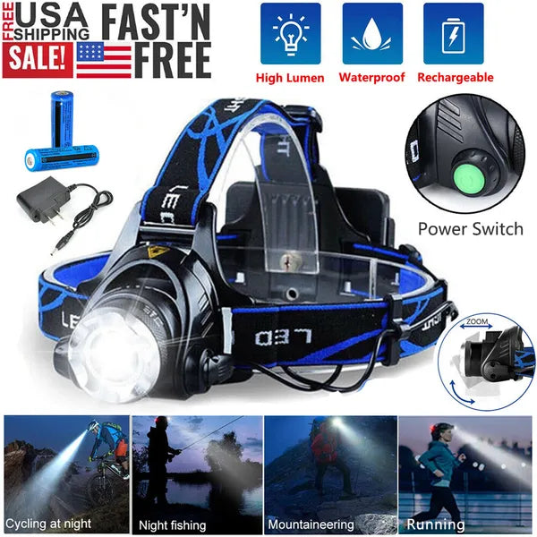WorkBeam — Rechargeable LED Headlamp