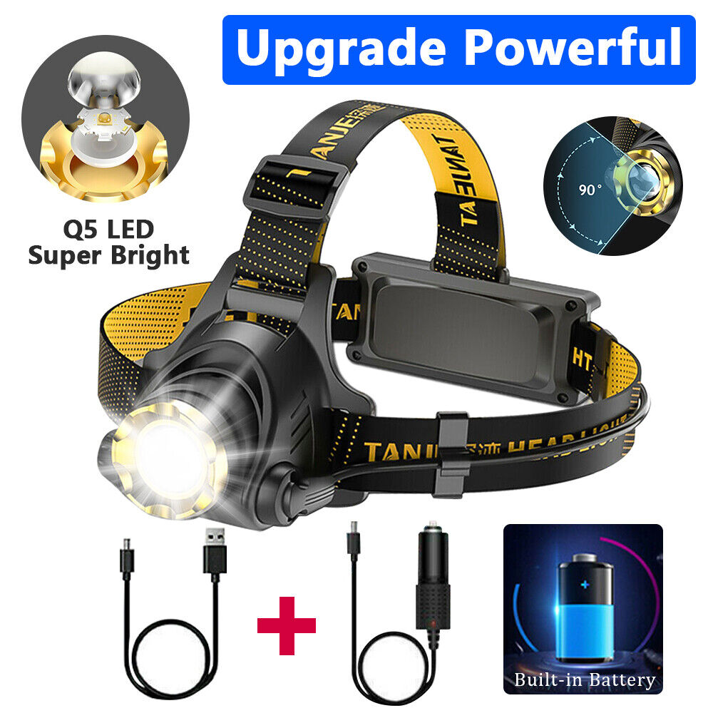 TaskBeam 3 headlamp with spare batteries and mains charger
