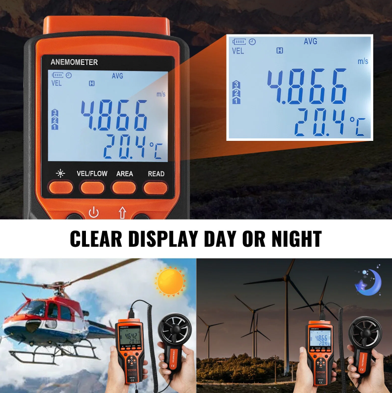 FieldWind CFM — Split Handheld Anemometer