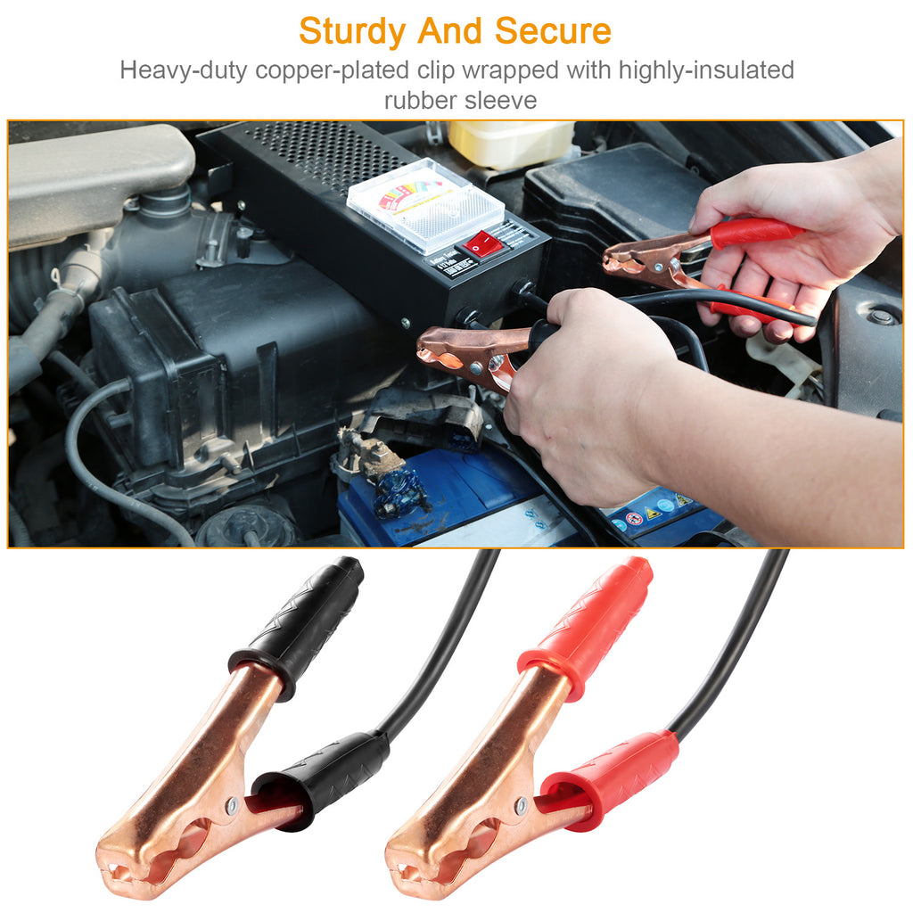 BatteryLoad 12 heavy-duty copper-plated clips with insulated rubber sleeves