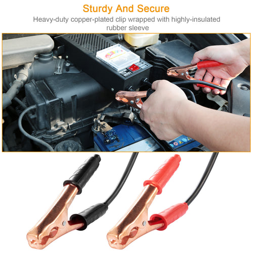 BatteryLoad 12 heavy-duty copper-plated clips with insulated rubber sleeves