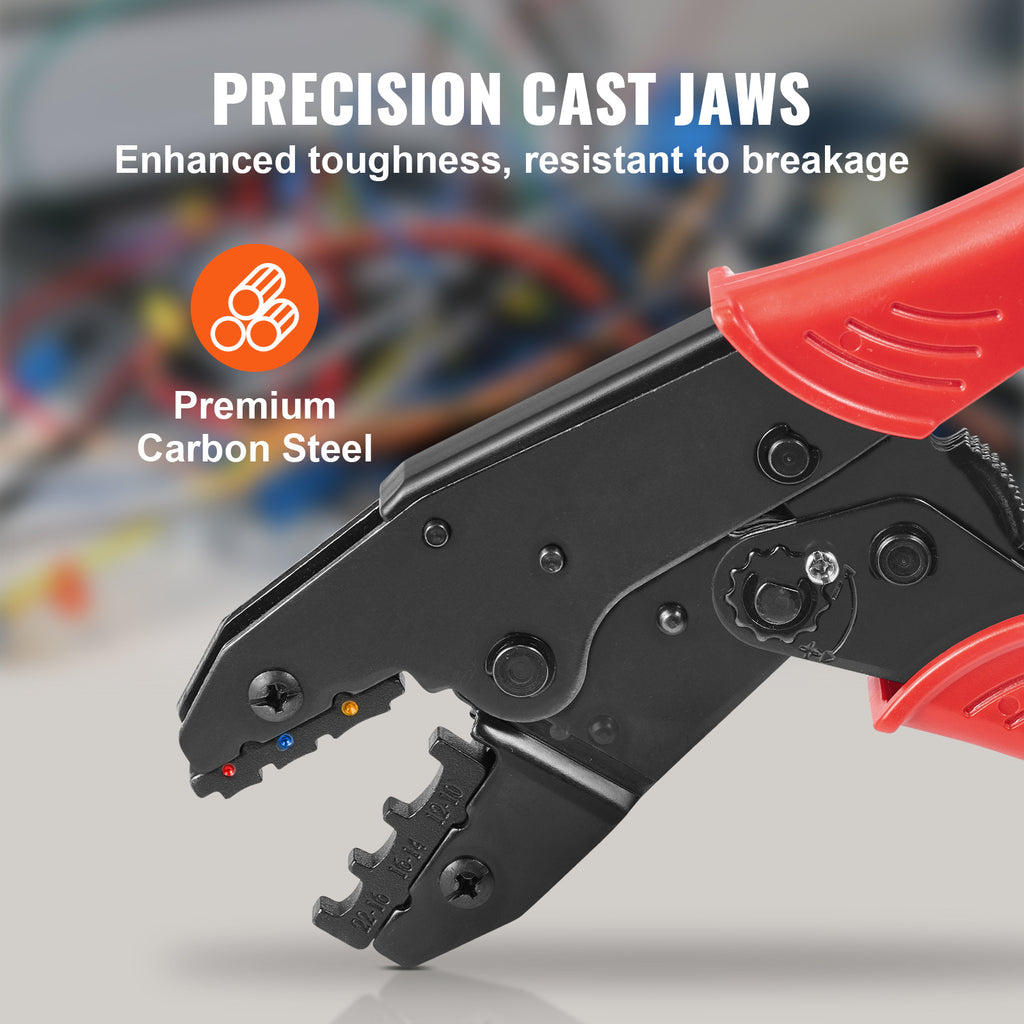 VEVOR ratcheting crimping set precision cast carbon-steel jaws