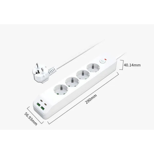 GridGuard — USB Surge-Protected Power Strip