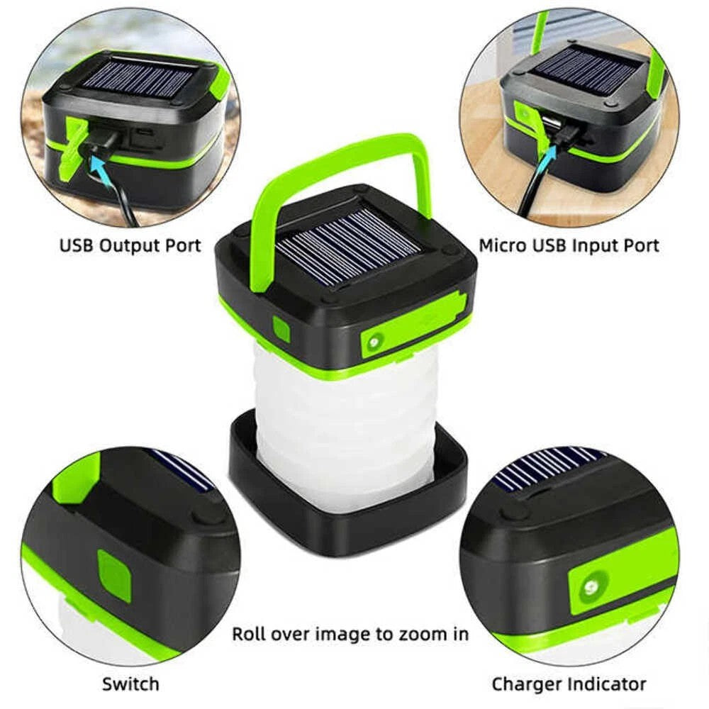 CampFold 3 — Solar Rechargeable Lantern