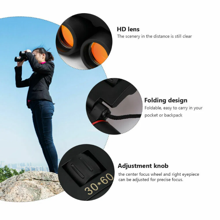 TrailGlass 30x60 — Compact Binoculars