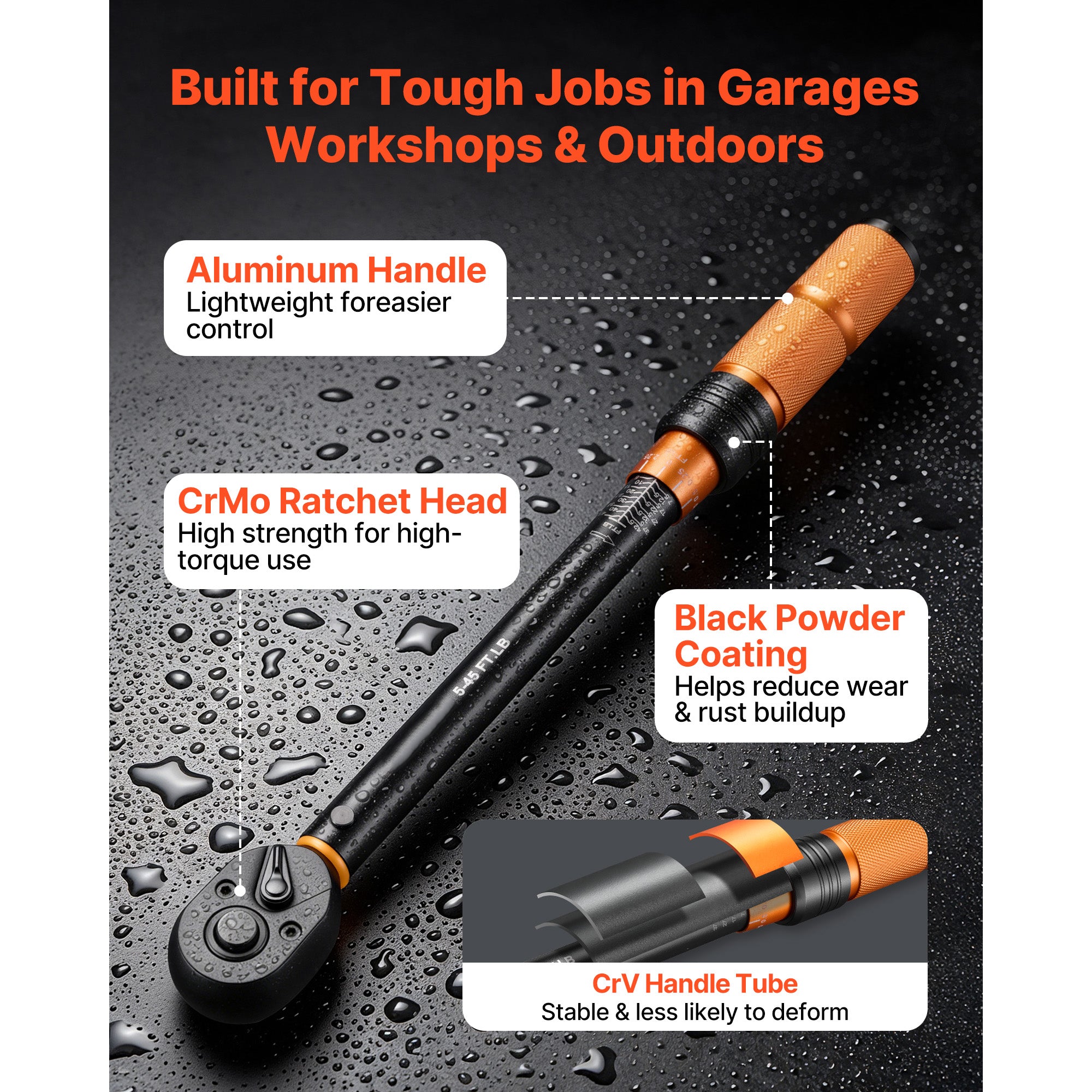 TorqueLock 45 — 3/8-Inch Click Torque Wrench