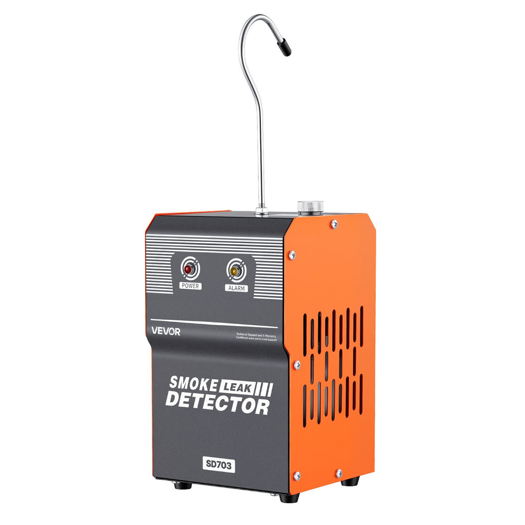 VEVOR 12V automotive smoke leak detector unit with its hose and probe
