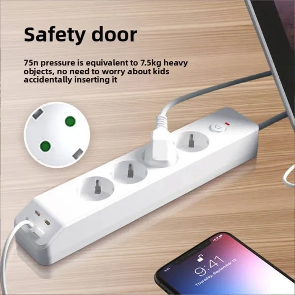 GridGuard — USB Surge-Protected Power Strip