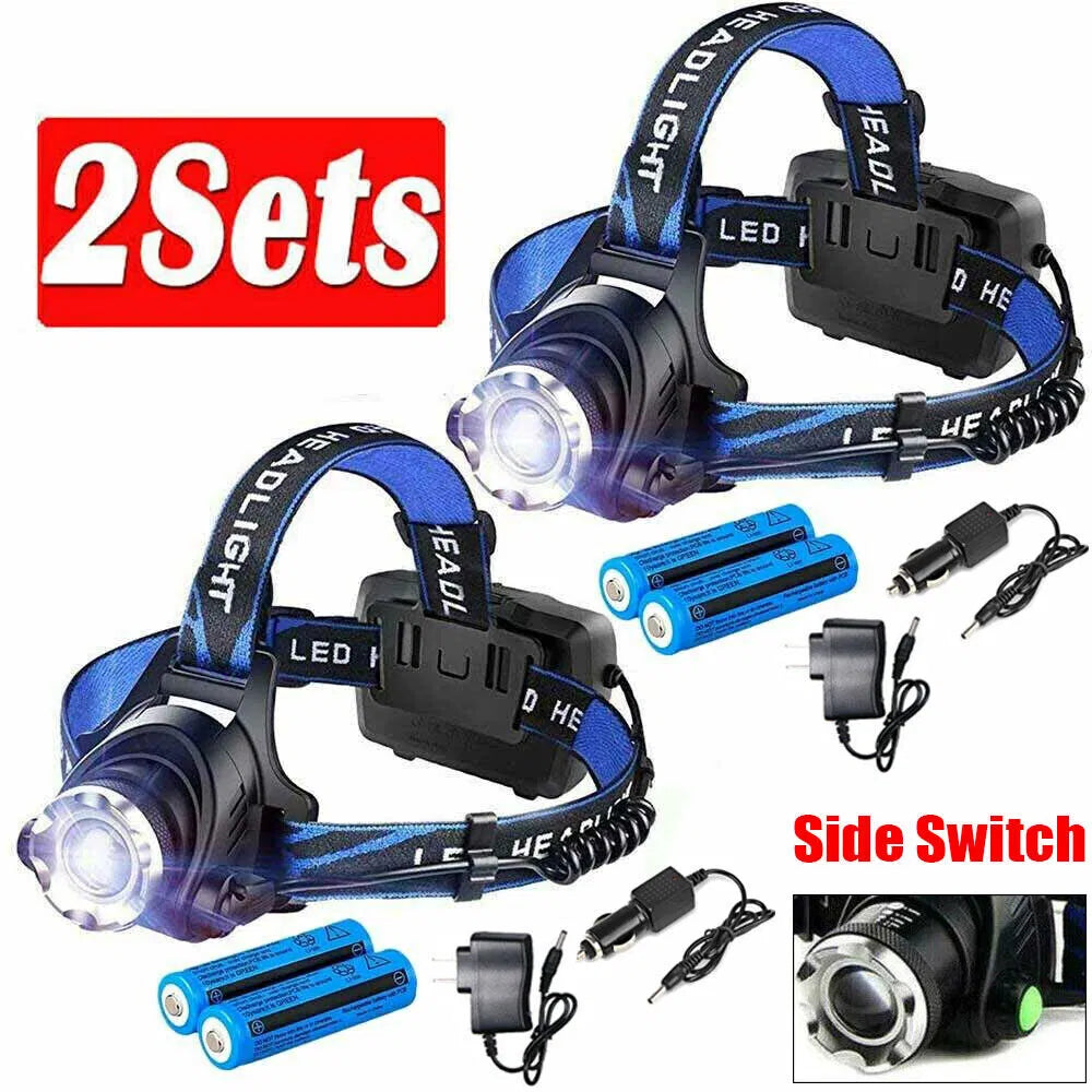 TrailBeam zoom headlamp with adjustable focus lens
