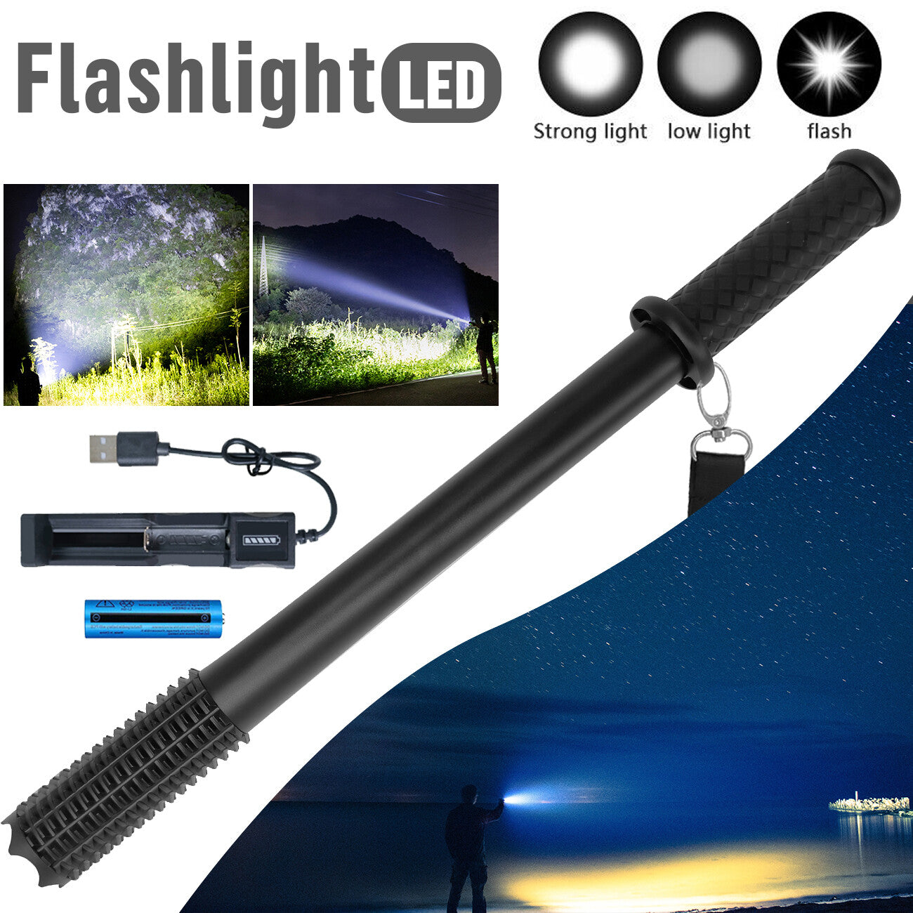 GripBeam 3 — Rechargeable Spotlight