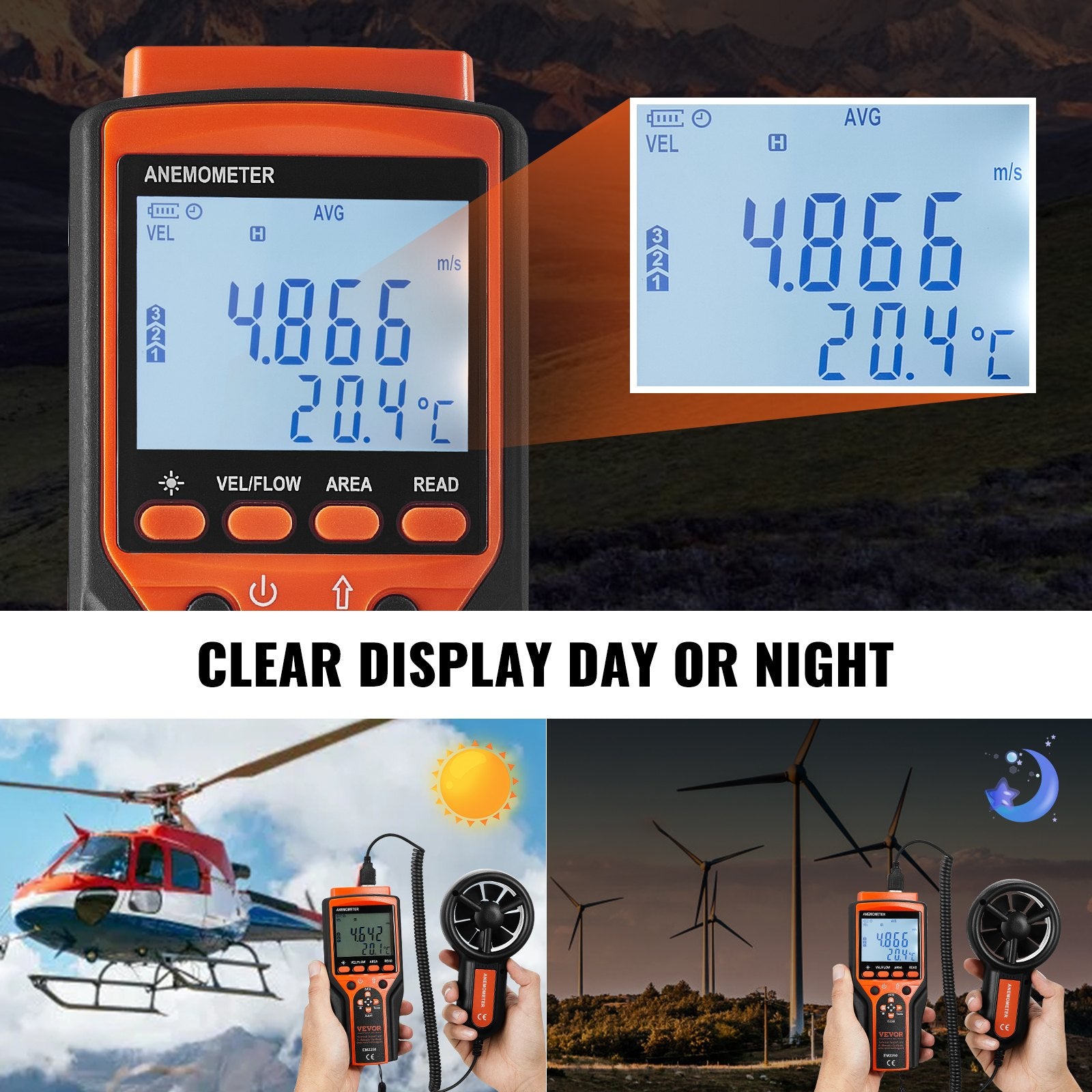 FieldWind 140 — Split Handheld Anemometer