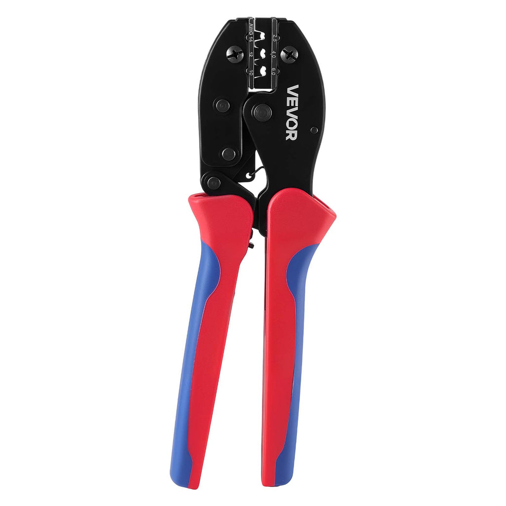 VEVOR solar crimping kit ratcheting crimper with red and blue handles