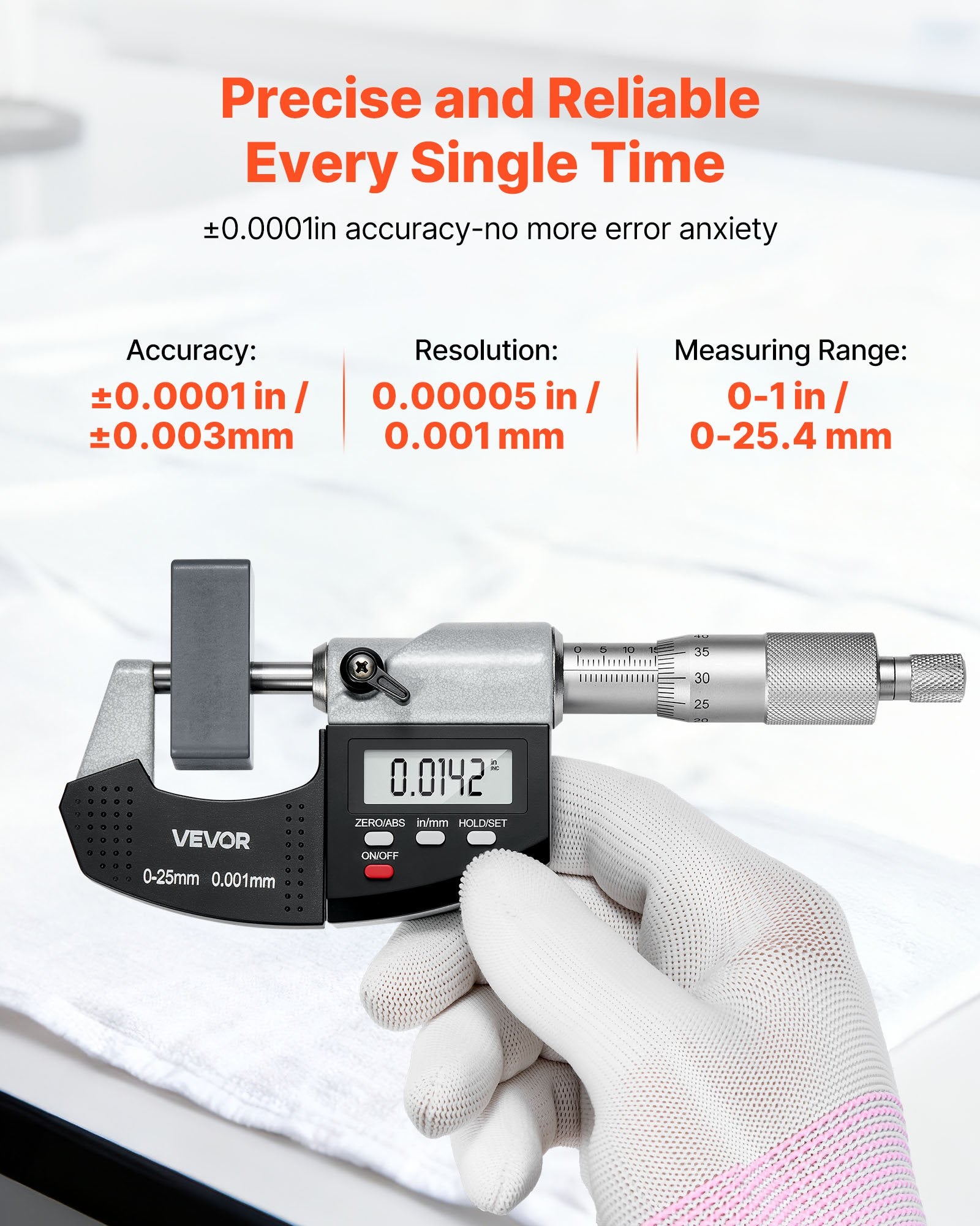 BenchMeasure 1 — Digital Outside Micrometer