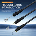 CavityScope 43 borescope parts: probe, magnet, hook, side mirror and adapters