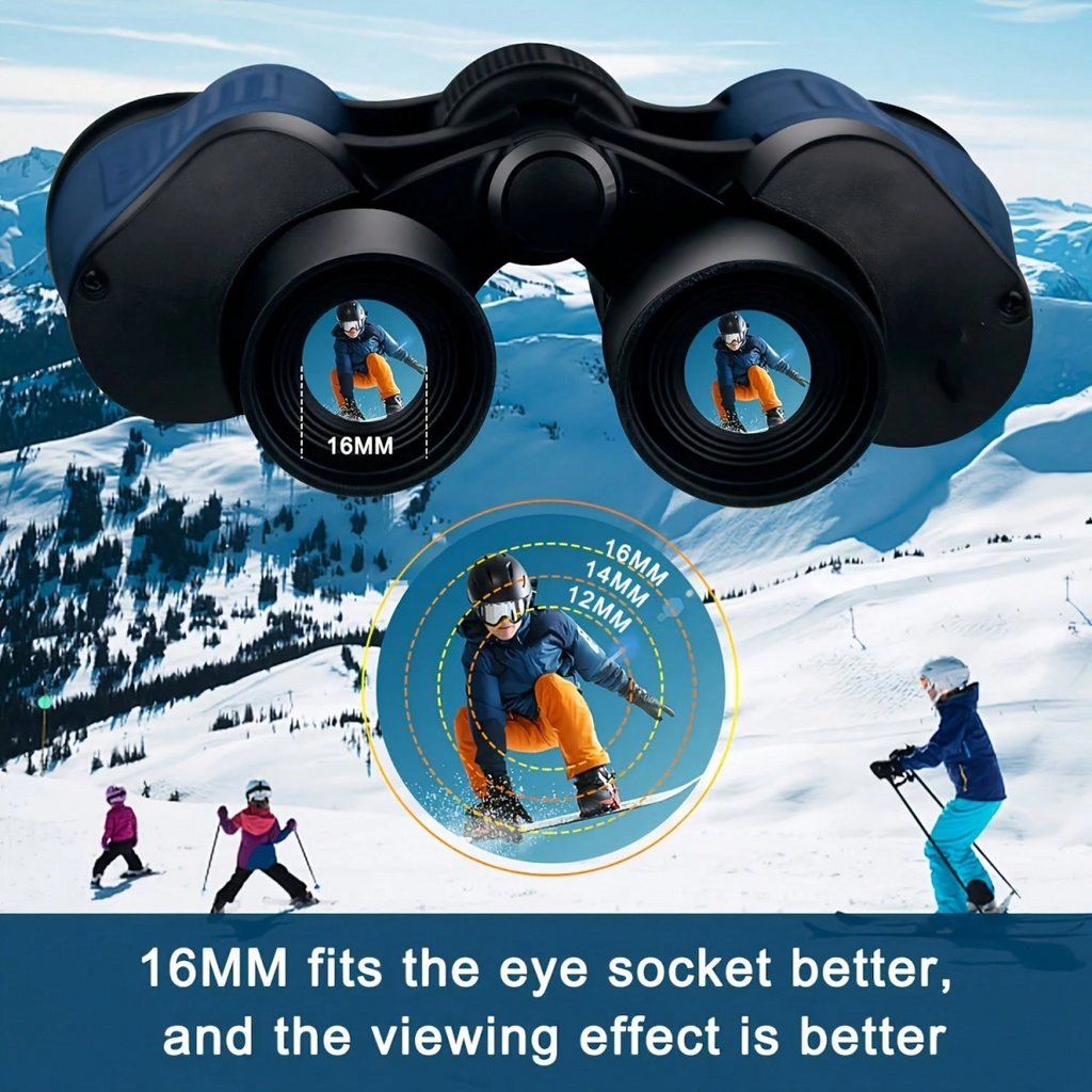 RangeGlass 60x60 binoculars with 16 mm eyepieces for a better eye fit