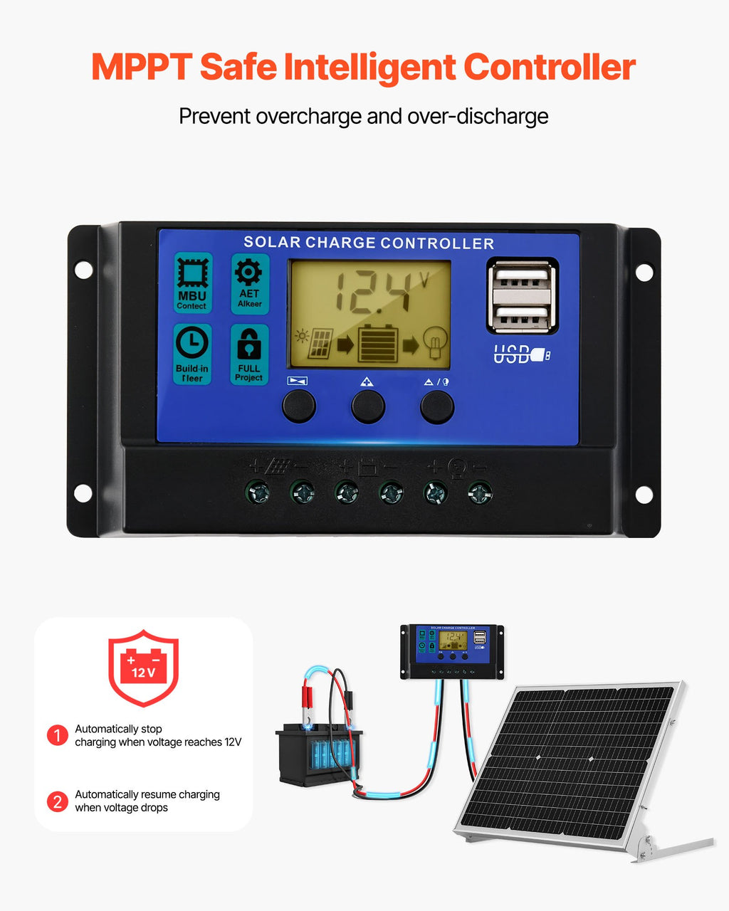 FieldCharge 50 — 12V Solar Battery Maintainer