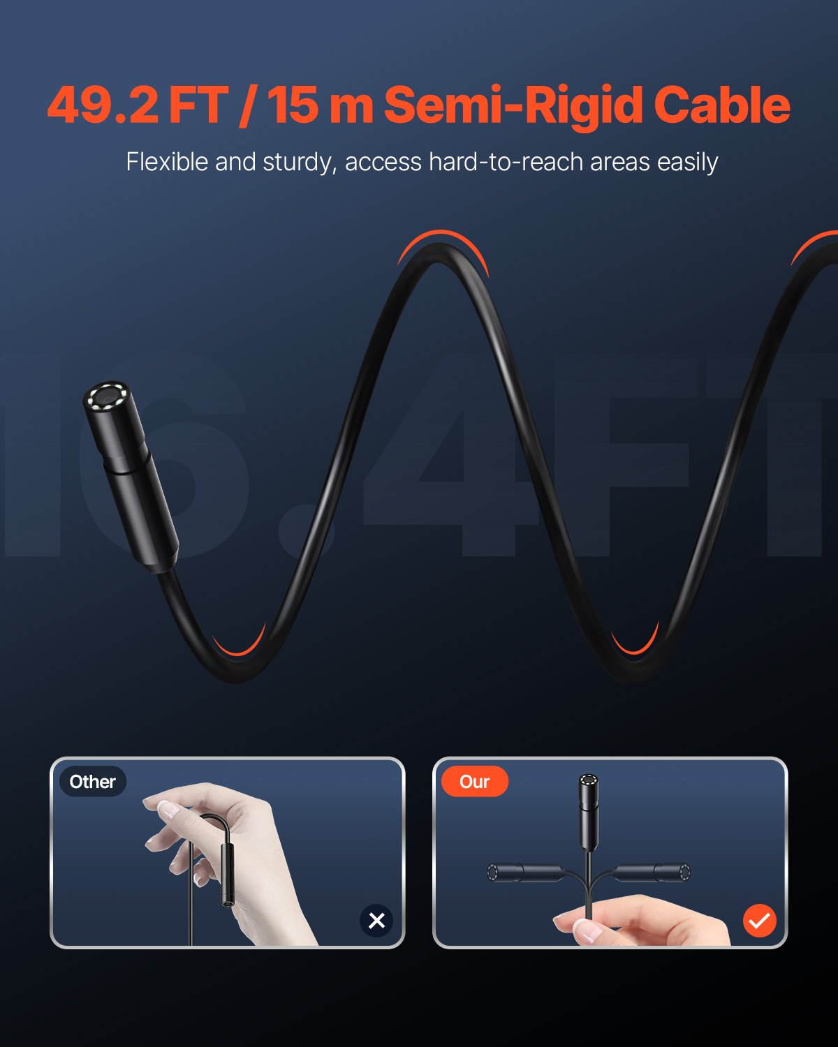 CableScope 492 — 49.2-Foot Inspection Camera