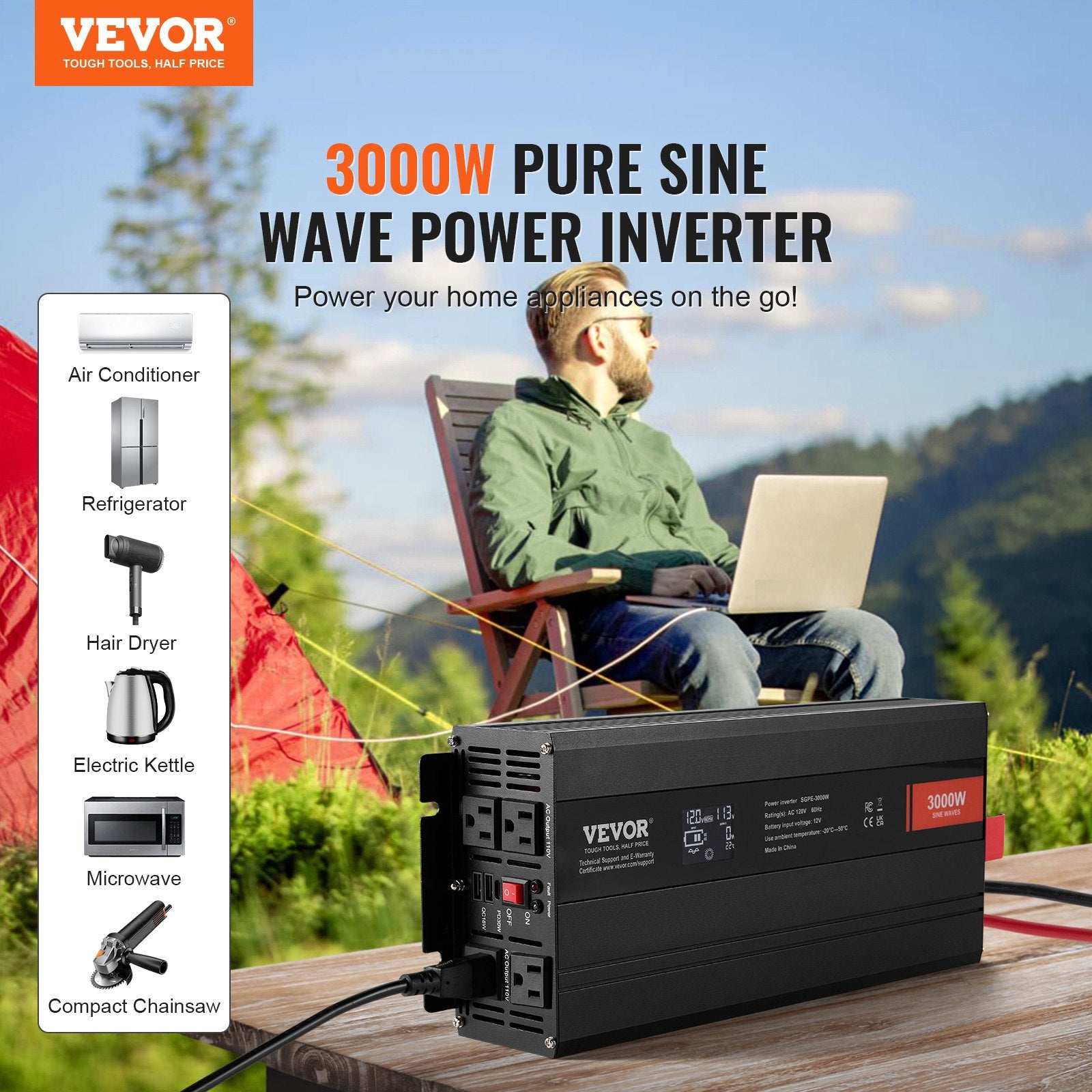 FieldCurrent 3000 — Pure Sine Inverter